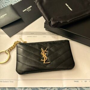 YSL key pouch